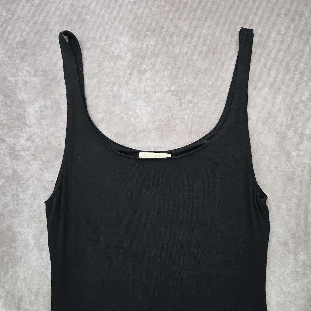 BLQ BASIQ Tank Midi Dress in Black - Picture 2 of 12